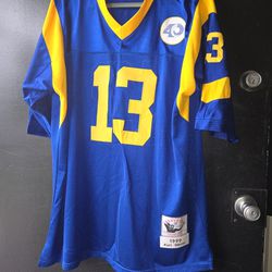 NFL Los Angeles Rams Mens Jersey Player Kurt Warner 