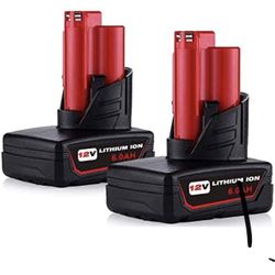 Replacement Batteries For Milwaukee 12volt 5000 Mah. 