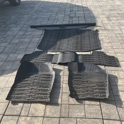 jeep grand cherokee mat for front back trunk and back cover. 