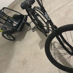 Bicycle With Kid Stroller Set