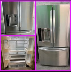Stainless steel 36 wide French  door Refrigerator