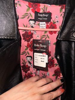 Size 2x/18 Unique Vintage X Betty Boop pinup biker jacket