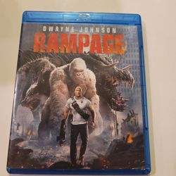$5 BLU RAY , RAMPAGE  BLU RAY ONLY NO DIGITAL OR DVD. $5 OR TRADE FOR A MOVIE TITLE  I DO NOT ALREADY OWN. 