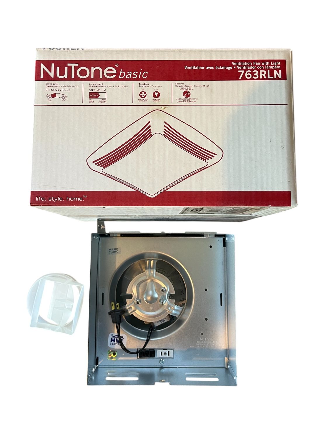 Nutone Basic Ventilation Fan (FAN UNIT ONLY)