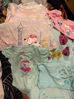 Disney and others brands Baby Girl Graphic Tee Bundle