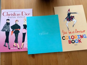 Christian Dior Paper Dolls, Tiffany & YSL Coloring Book Set