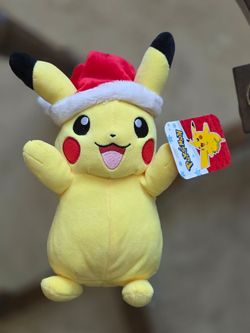 Pokemon Pikachu Plush Toy with Santa Hat