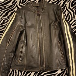 Vintage X Element Women’s Leather Biker Jacket