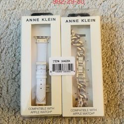 Anne Klein Bryant Collection 38-41 mm White/gold Apple Watch Band Set