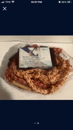 Boat Tow Rope Tube Ropes with Storage Bag and Rope Keep 