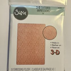 Sizzix 3-D Embossing Folder - Geometric Flowers