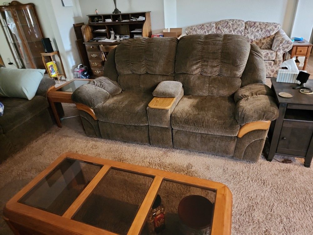 Two Recliner Couch