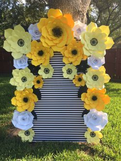 Party Decorations-paper flower sets and backdrops-custom orders