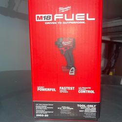 New In Box Milwaukee  Fuel Hex  Impact Driver 1/4’ - Tool Only And Pick Up Only 