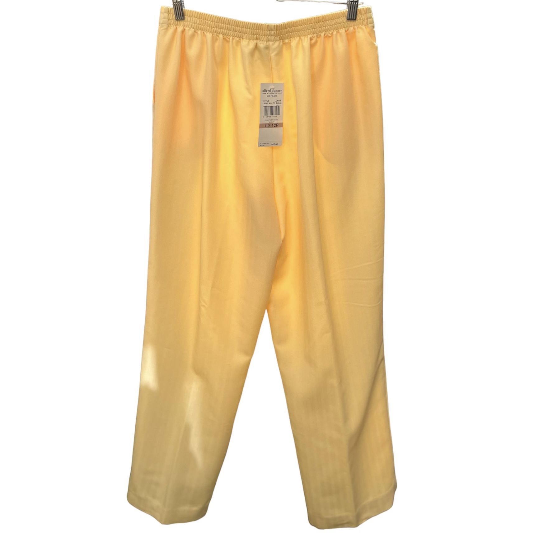 Alfred Dunner Pants High Rise Elastic Waist Coastal Granny Banana Color Petite12 for Sale in Lake Forest CA OfferUp