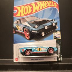 Hot Wheels #2 Of 10 Retro Racers Dimachinni Veloce Teal / Red Rims