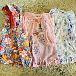 3 Pack Assorted 18M Girl's Pajamas & Rain Jacket