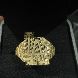 LA Dodgers Gold Nugget Ring 