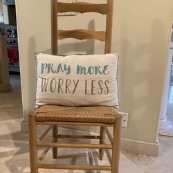 Light colored wooden chair