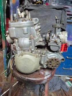 1999 kx 250 water cooled motor with carb and radiators