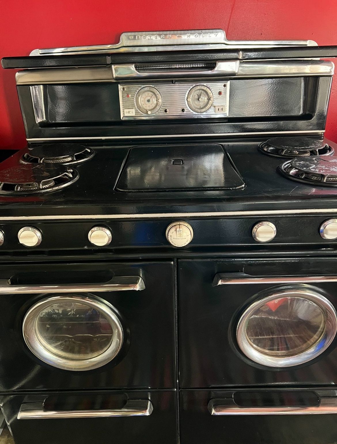 O’Keefe and Merrit Style Vintage Oven Stove Western Holly 40s 50s Gas Stove WORKING