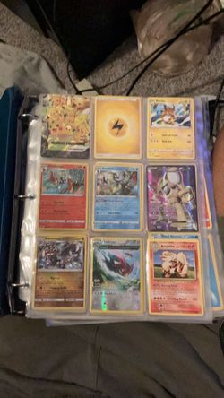 Full book of rare Pokémon cards