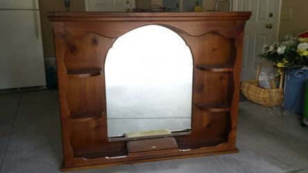 Oak lighted topper