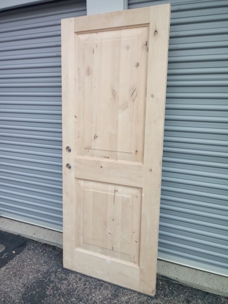 Exterior door barn style door 32x80 solid wood fire door garage door