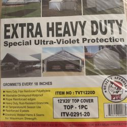 12x20 Valance Tarp
