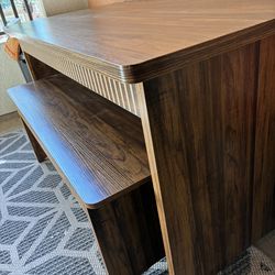 Rectangular Dining Table and Bench