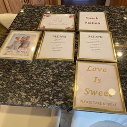 Gold Wedding Picture Frames 