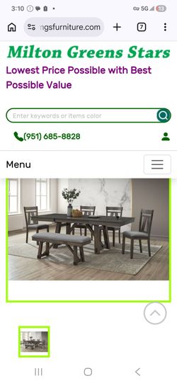 6 piece Dining set