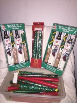 Christmas candles new/used