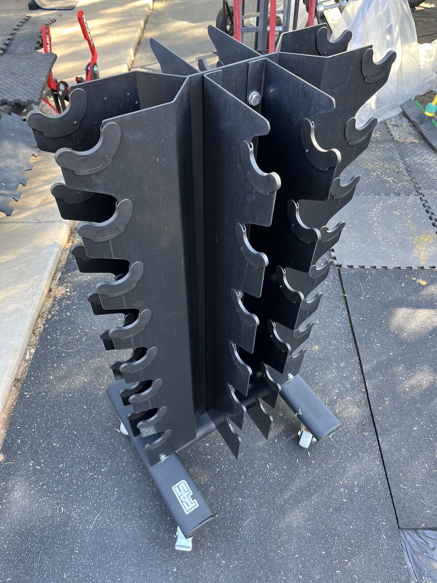 Rolling Dumbbell rack