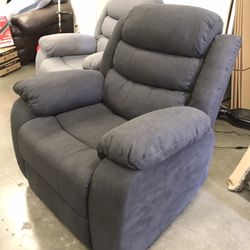 36” Dark Gray Power Recliner with USB Port