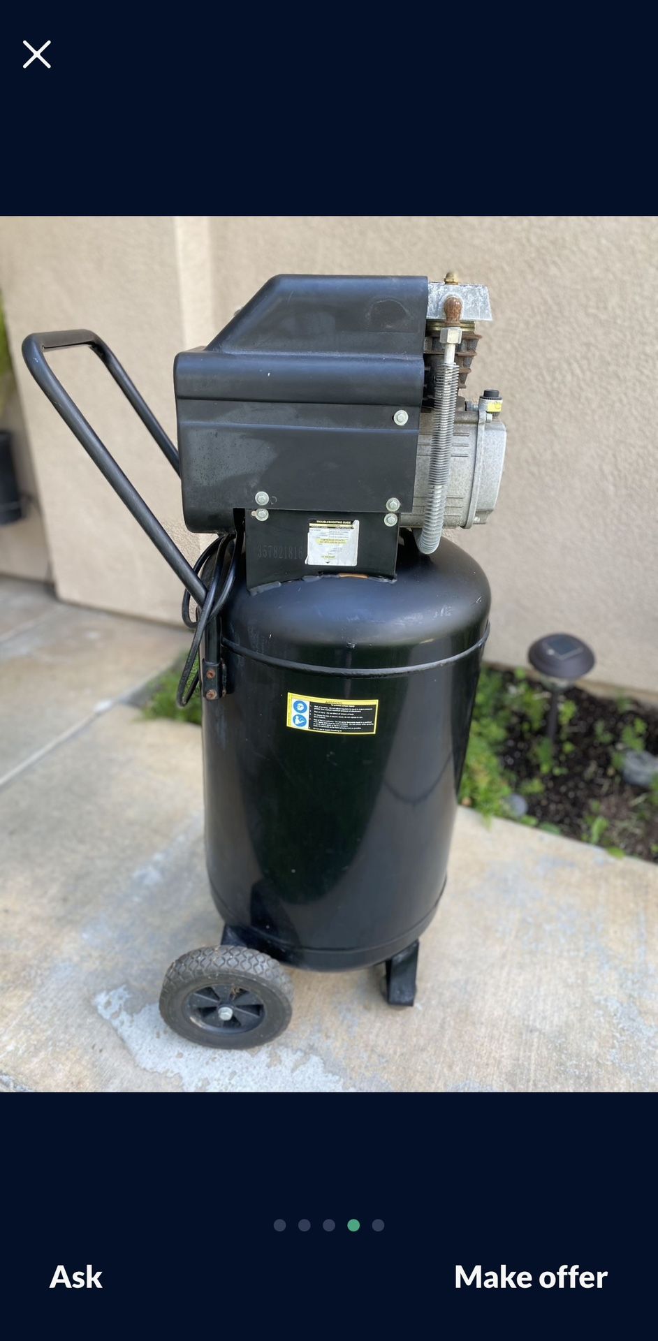Central Pneumatic Air Compressor
