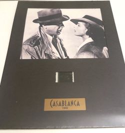 Casablana Senitype & Photo Limited Edition Bogart & Ingrid Bergman Film Cell