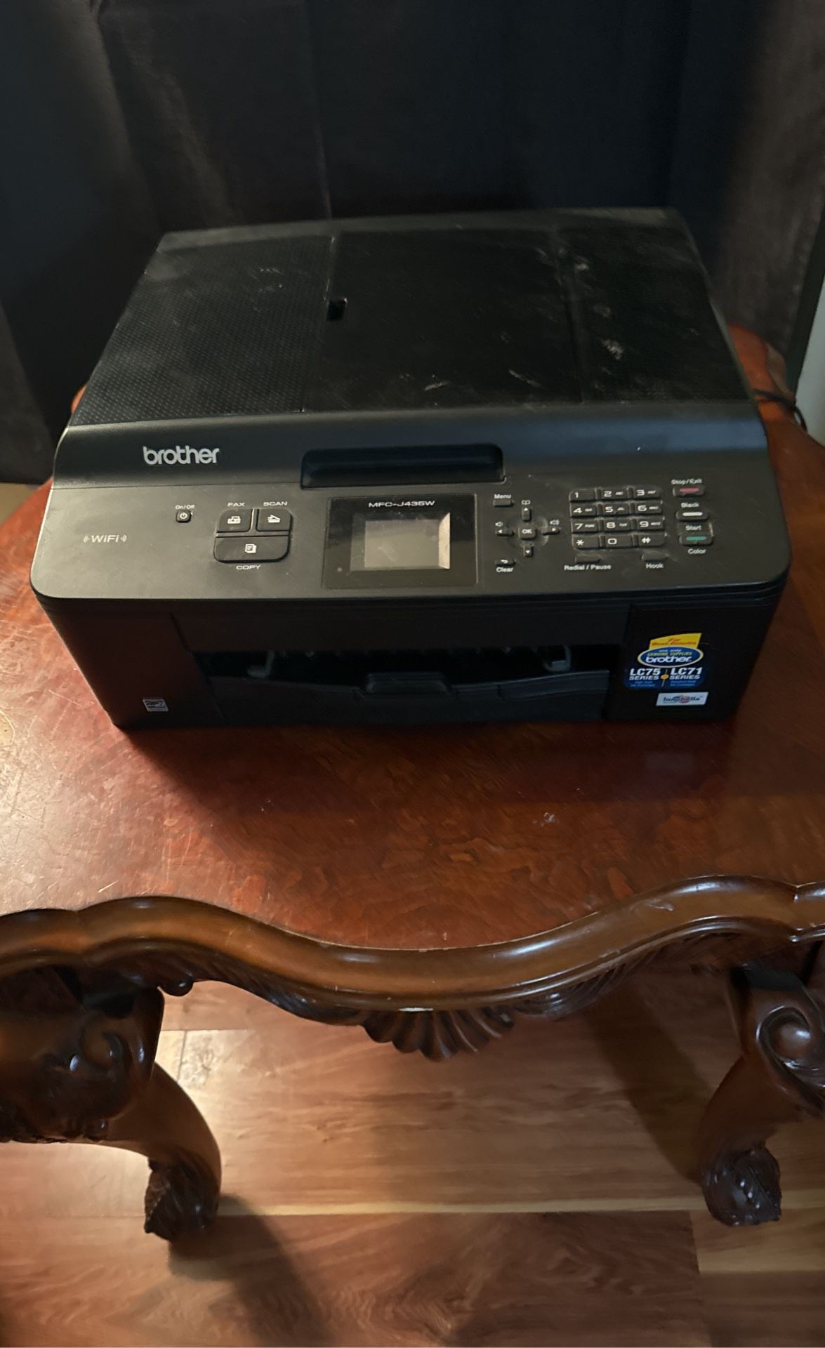 Brother MFC-J435W All-In-One Inkjet Printer Used 3 Months Last Year In Storage