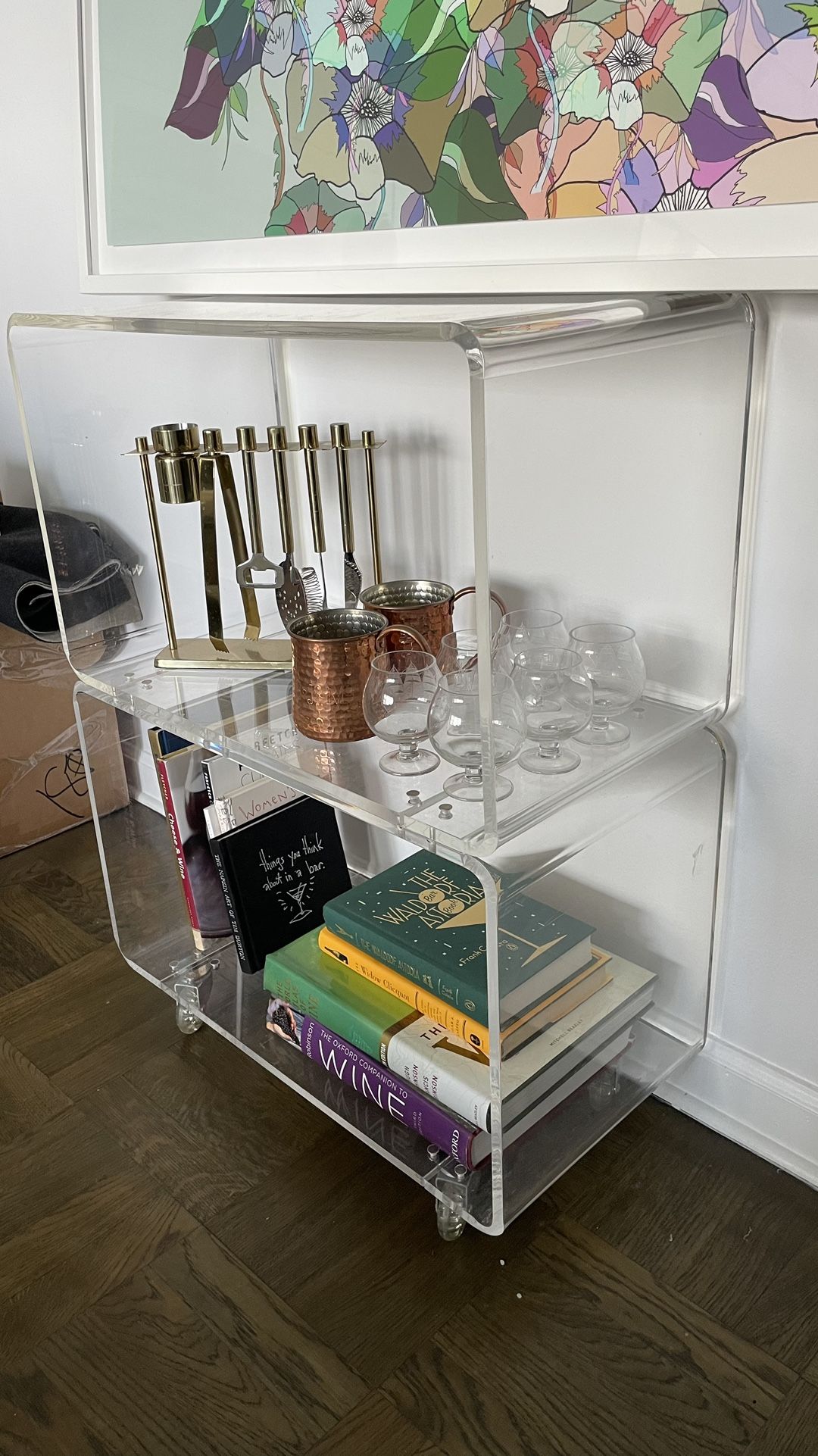 CB2 + Acrylic Storage Shelf