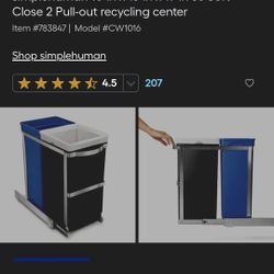 Under Cabinet Trash Recycling Center