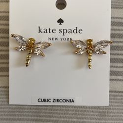 Kate Spade Cubic Zirconia Dragonfly Earrings
