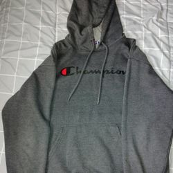 Gray Champion Hoodie Large