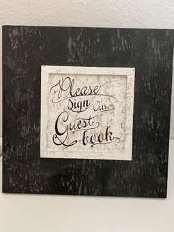 Please Sign Our Guest Book Wedding Sign