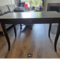 Desk - Real Wood, Lightweight Black Finish 