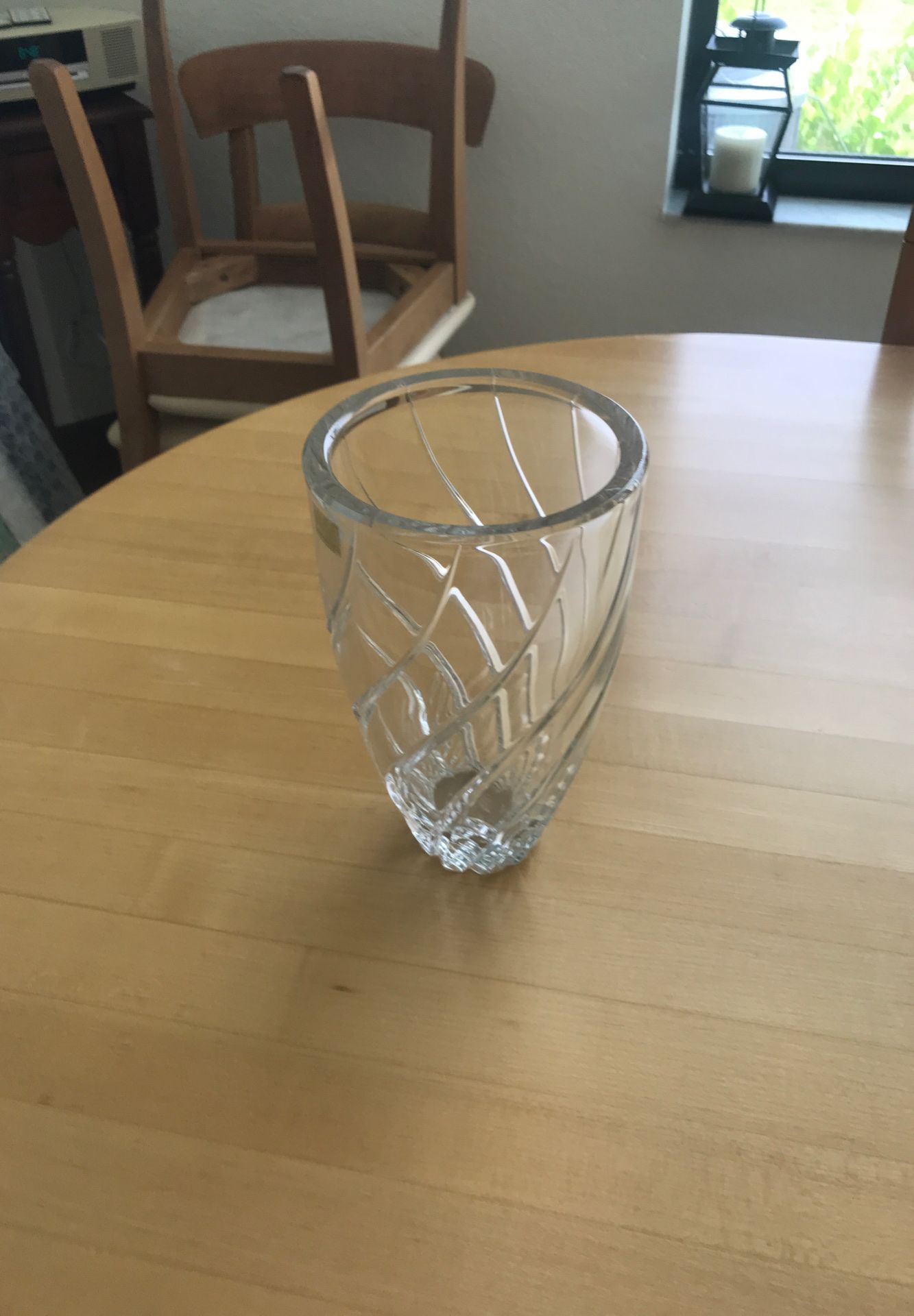 Mikasa design glass vase