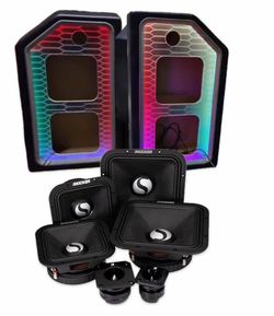 NEW CUSTOM SPEAKER BOXES WITH KICKER ST MIDRANGE SPEAKERS AND TWEETERS