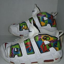 Nike Air More Uptempo Peace,Love,Basketball  2021 Size 9