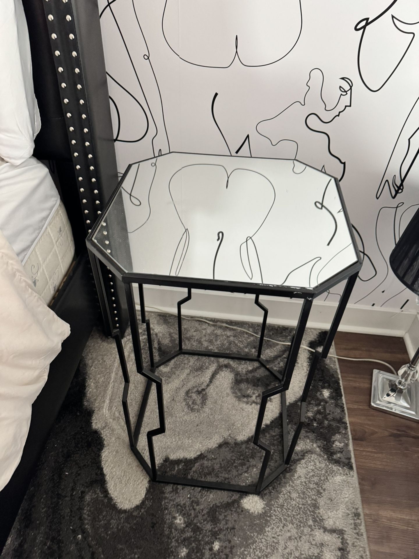 Mirrored Side Tables