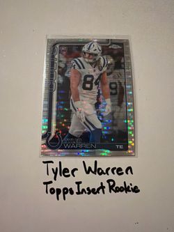 Tyler Warren Indianapolis Colts TE Topps Short Print Rookie Card.