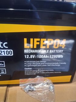 💚💛🧡💙12 v 100 AH  LiFe PO4  LITTIUM BATTERY 15000+CYCLES RECHARGEABLE💙💚🧡💗